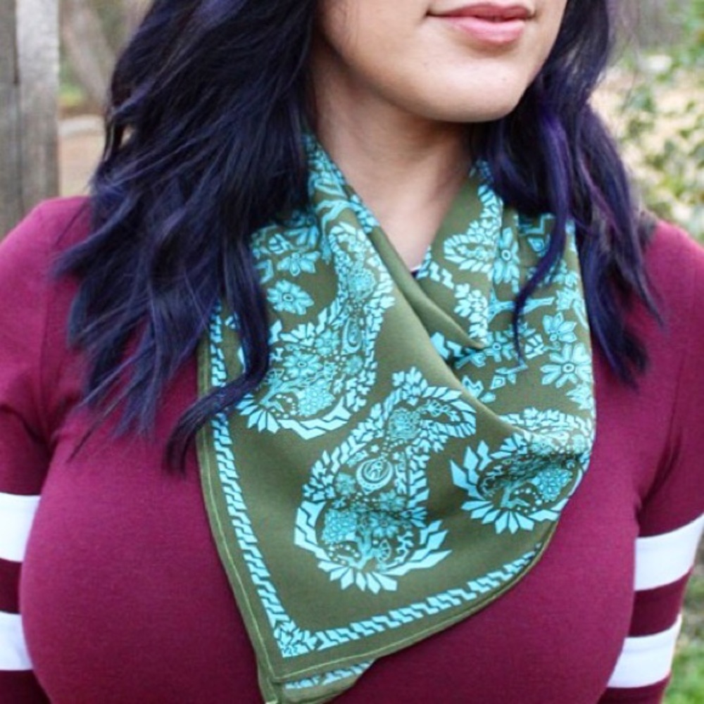 NEW Cosmic Paisley Bandana Scarf